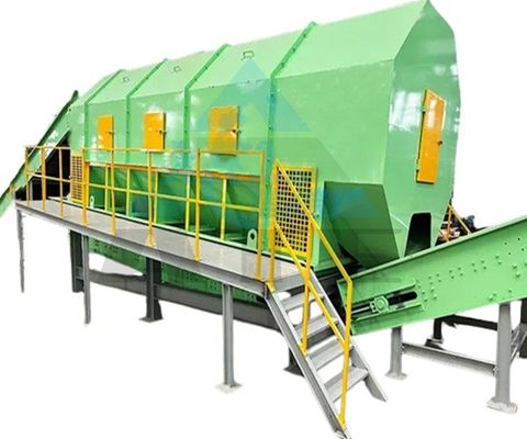 Solid Landfill Waste Sorting Equipment with Refuse Collector Trommel Screen at Good
