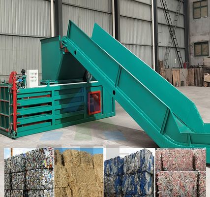 1230*1010*1530 Overall Size Automatic Horizontal Baler for Paper Plastic PET Bottle