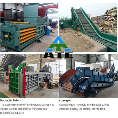 1230*1010*1530 Overall Size Automatic Horizontal Baler for Paper Plastic PET Bottle