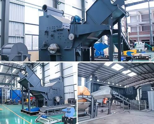 Double Shaft Scrap Engine Metal Crusher for Car Shell Shredding in Waste Metal Shredder