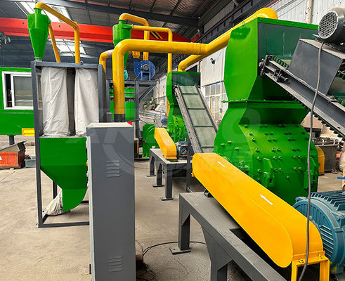 PV Cell Scrap Shredding Crushing Sorting Recycling Machine for Solar Panel Waste