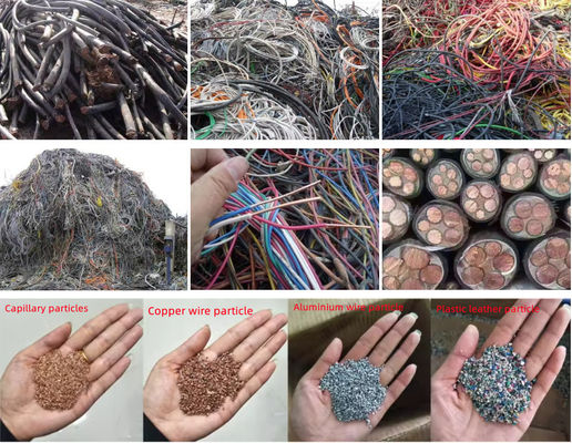 300-500kg/h Capacity Copper Wire Granulator Shredder for Separating Plastic and Copper