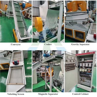 Scrap Metal Shredding Function Electric Copper Peeling Machine for PLC Control System