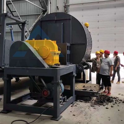High Level Tire Recycling Machine Automatic Double Shaft Shredder for Scrap Rubber Tyre