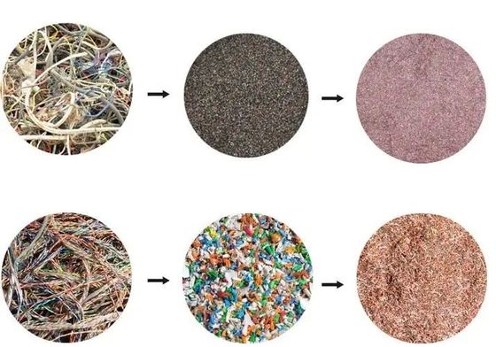 Easy Operation Automatic Dry Copper Rice Machine for Cable Wire Granulator Recycling
