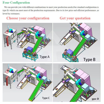 Output Wire Crushing Cable Copper Granulator Copper Rice Electrical Wire Recycling Machine