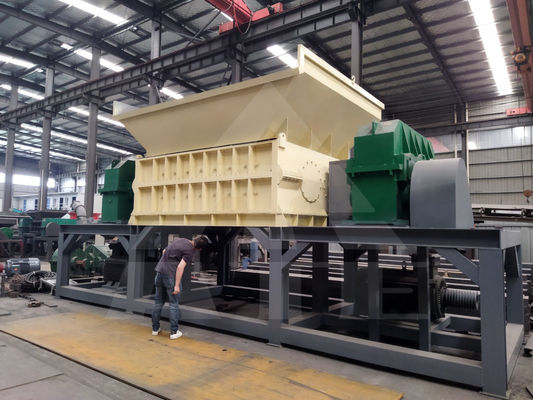 Compact 5000KG Weight Double Shaft Shredder for Cardboard and Scrap Metal Recycling