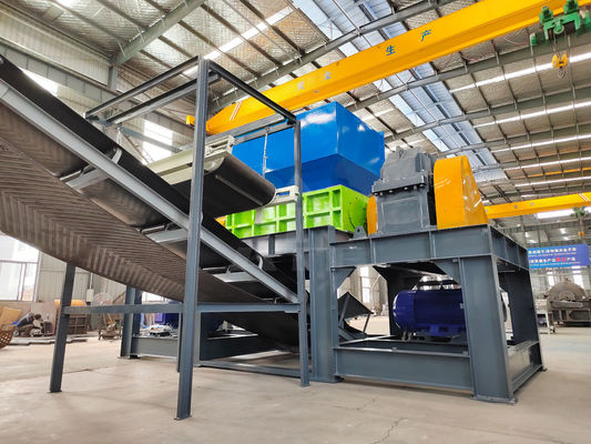 Double Shaft ABS Plastic Car Shredder Ideal for Waste Recycling in Various Industries