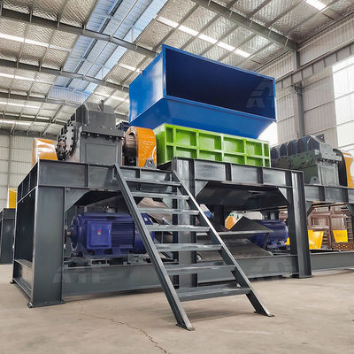 Double Shaft Plastic Shredder Machine for Recycling in Waste Plastic Crusher