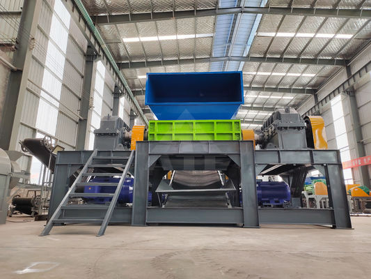 Double Shaft Plastic Shredder Machine for Recycling in Waste Plastic Crusher