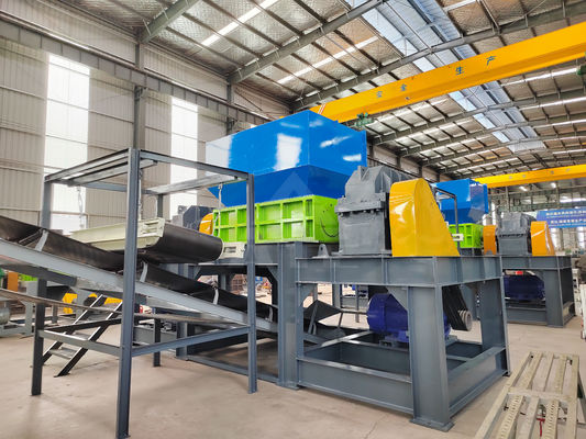 Double Shaft Plastic Shredder Machine for Recycling in Waste Plastic Crusher