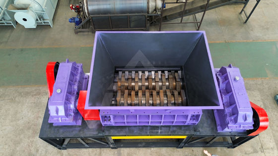 17000 kg/h Capacity 2000 Aluminum Cans Rubber Steel Plastic Shredder for Recycling Metal