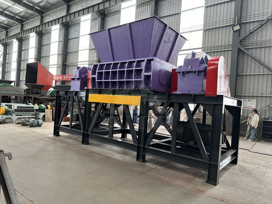 17000 kg/h Capacity 2000 Aluminum Cans Rubber Steel Plastic Shredder for Recycling Metal