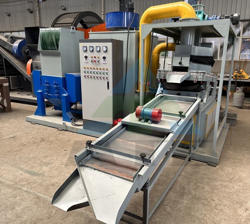 Scrap Copper Wire Separator Machine for Customized Feeding Size Copper Cable Granulator