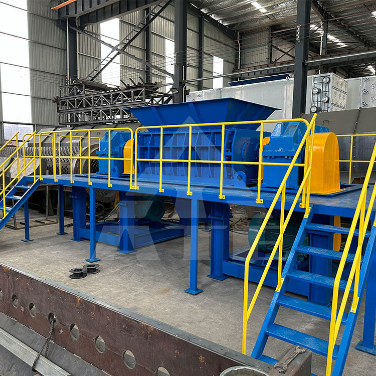 Plastic Shredder Machine Hydraulic Wood Scrap Double Shaft Shredder for Organic Waste